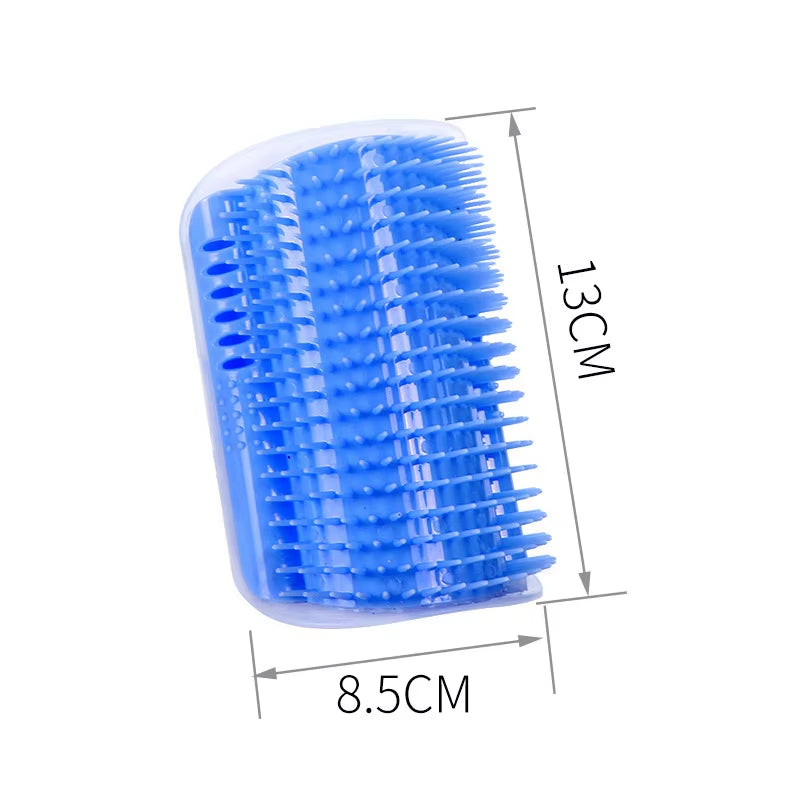 Professional Cat Grooming Brush with Corner Scraper for Hair Removal and Scratching, Removable Design for Kittens and Cats