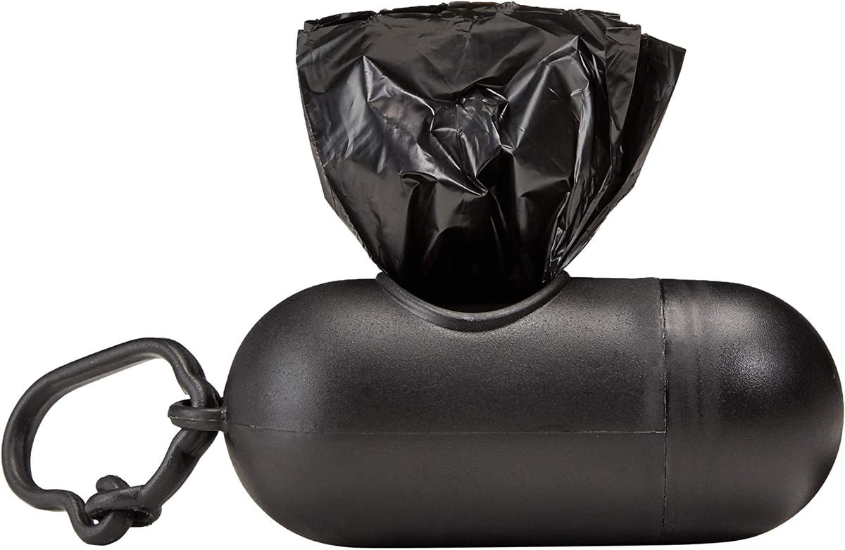 Dog Waste Bags with Dispenser and Leash Clip, Unscented, 300 Count (20 Packs of 15 Bags)