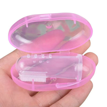 Premium Silicone Pet Finger Toothbrush for Dogs and Cats - Effective Bad Breath and Tartar Control Cleaning Tool