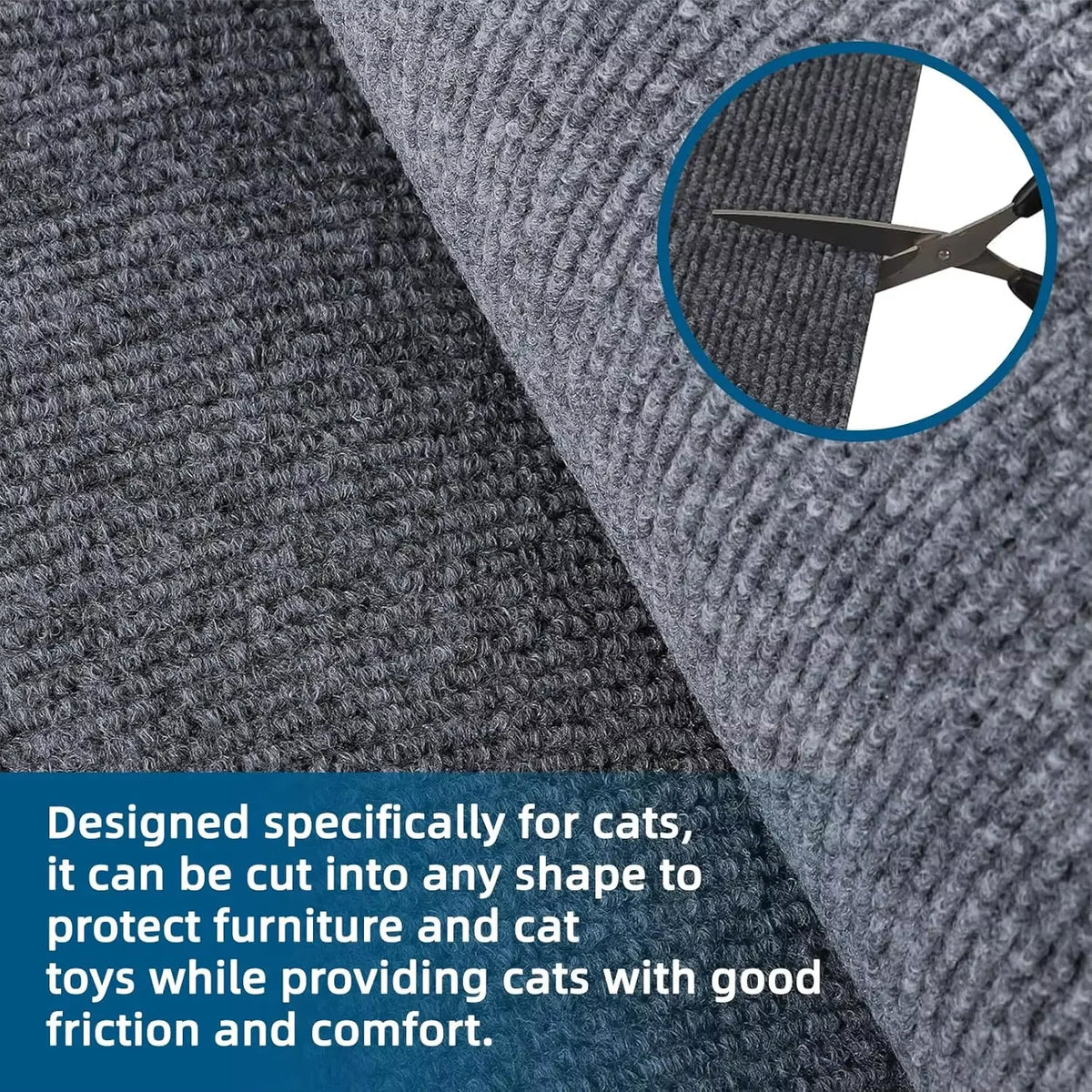 Sofa Protection Mat for Cats - Self-Adhesive Scratch Board and Climbing Frame
