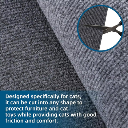 Sofa Protection Mat for Cats - Self-Adhesive Scratch Board and Climbing Frame