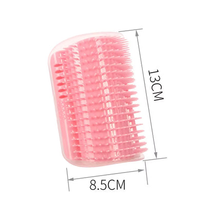 Professional Cat Grooming Brush with Corner Scraper for Hair Removal and Scratching, Removable Design for Kittens and Cats