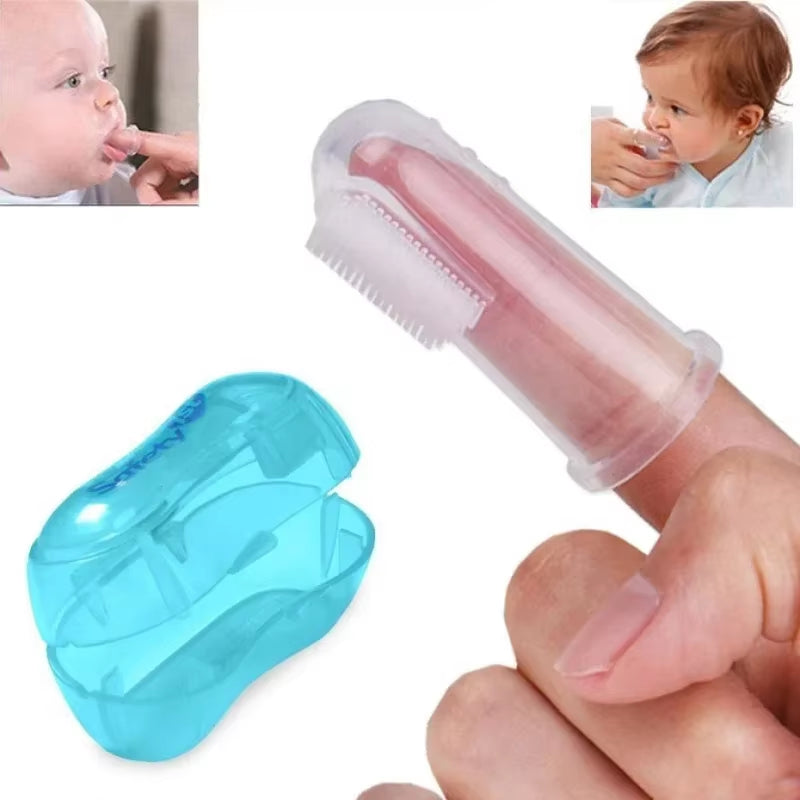 Premium Silicone Pet Finger Toothbrush for Dogs and Cats - Effective Bad Breath and Tartar Control Cleaning Tool