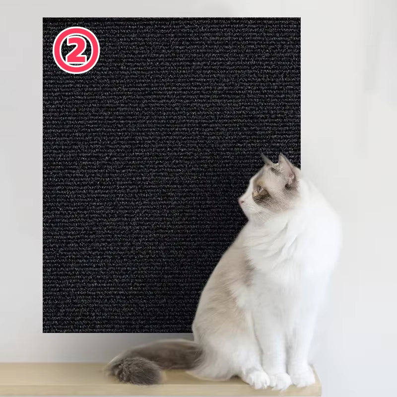 Sofa Protection Mat for Cats - Self-Adhesive Scratch Board and Climbing Frame