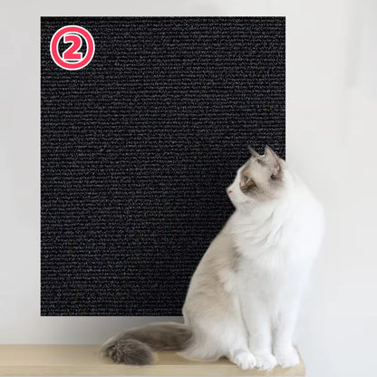 Sofa Protection Mat for Cats - Self-Adhesive Scratch Board and Climbing Frame