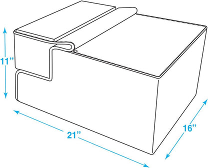 Foam Pet Stairs and Steps for Small Dogs and Cats - Non-Slip Indoor Support, Foldable 3-Step Design, No Assembly Required