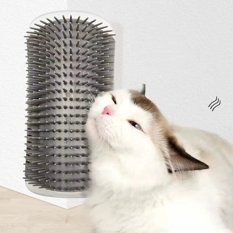 Professional Cat Grooming Brush with Corner Scraper for Hair Removal and Scratching, Removable Design for Kittens and Cats