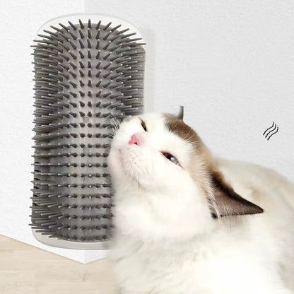 Professional Cat Grooming Brush with Corner Scraper for Hair Removal and Scratching, Removable Design for Kittens and Cats